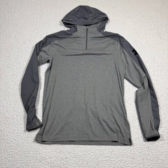 Men's Under Armour Scope Coldgear Hoodie 1/4 Zip Pullover sz Small - Picture 1 of 5